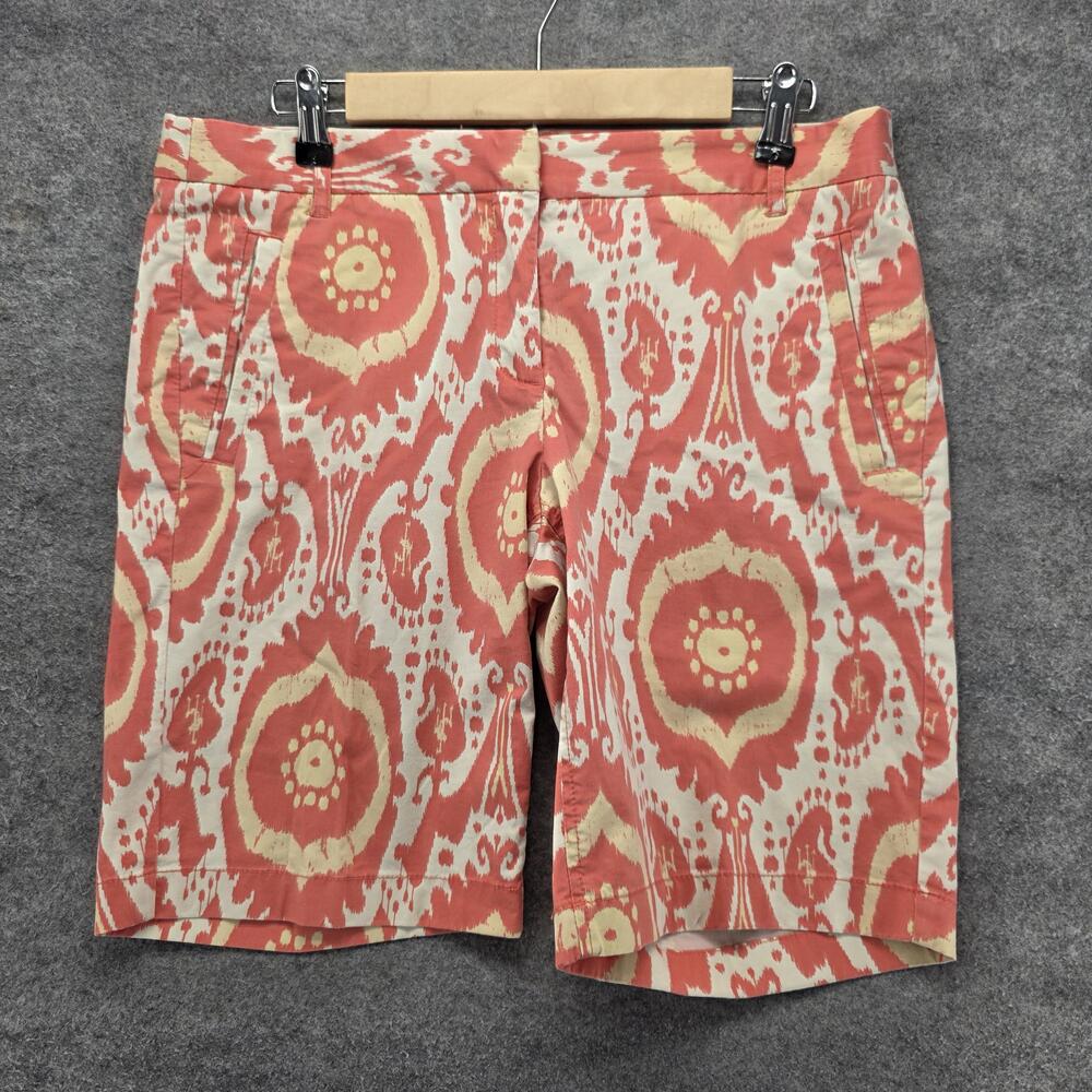 J.CREW Shorts Womens 8 Pink Chino Twill Cotton Spandex Stretch 9 Inseam